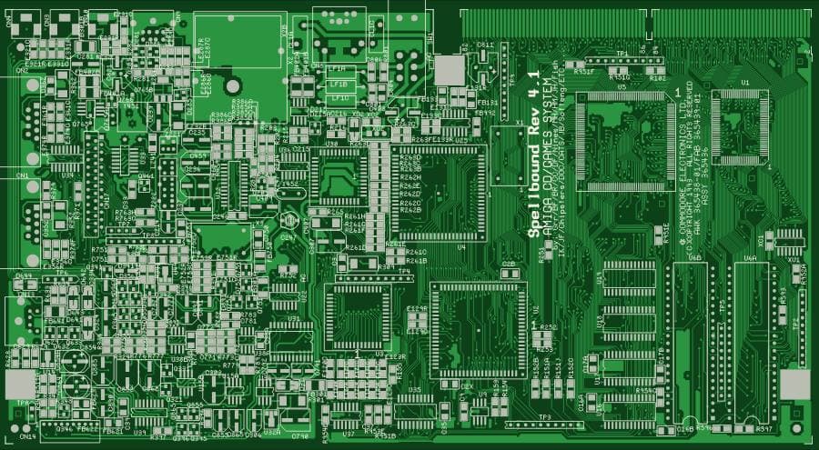 Tracé de la carte: Amiga CD32 rev 4.1